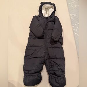 Gap Black Hooded Puffer Snowsuit